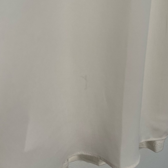 Loft | Cream Chiffon ruffle Neck Sleeveless Top - Picture 5 of 5